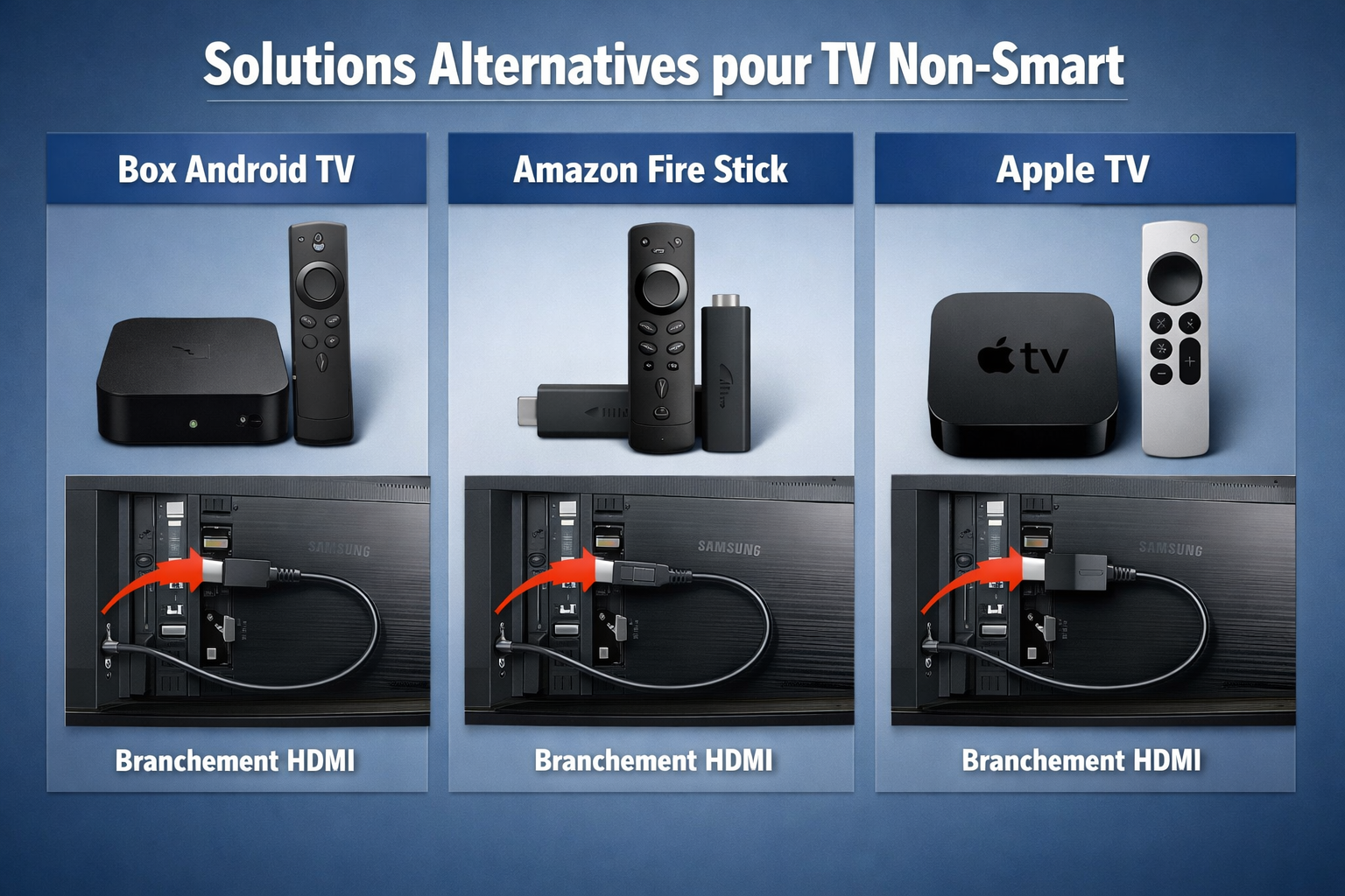 Solutions alternatives Android TV Box et Fire Stick